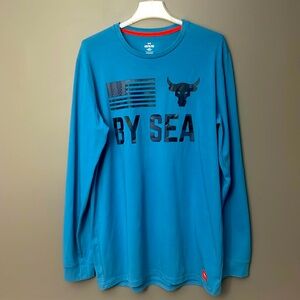 UNDER ARMOUR PROJECT ROCK “BY SEA” FREEDOM LS SHIRT Size LT